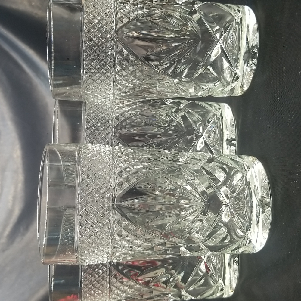 Cristal D'Arques Durand Antique Clear Pattern Highball Glasses - Picture 10 of 11